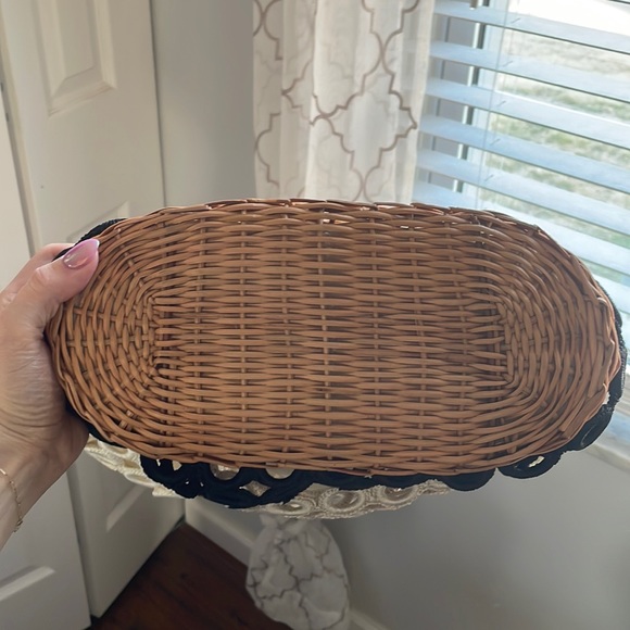 INC Boho Chic Wicker Vacation Straw Bag - Picture 2 of 7